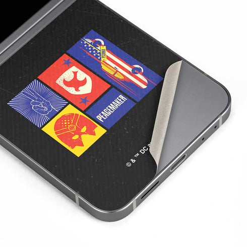 DC Comics Peacemaker Collage Galaxy Z Flip6 Skin